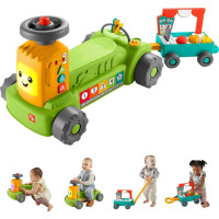 Дитячий трактор 4 в 1 Фішер Прайс Fisher-Price Laugh & Learn 4-in-1 Farm to Market Tractor