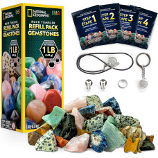 Науковий ігровий набір для обробки каменів NATIONAL GEOGRAPHIC Rock Tumbler Refill Kit Gemstones