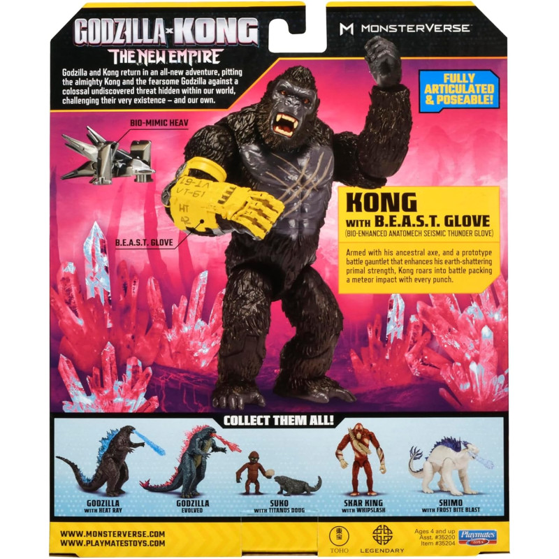 Годзіла-Конг Godzilla x Kong 6 Kong w B.E.A.S.T. Glove від Playmates Toys 35204