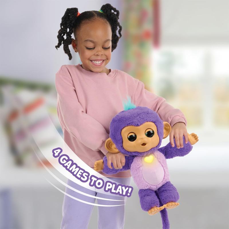 Інтерактивна іграшка мавпочка Fingerlings Care n Cuddles Interactive Baby Monkey Sunny