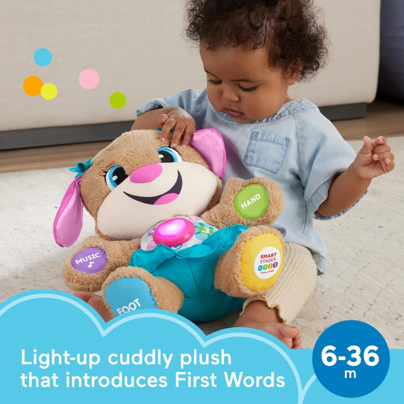 Інтерактивна м'яка навчальна іграшка Fisher Price Baby Learning Smart Stages Sis Musical Plush
