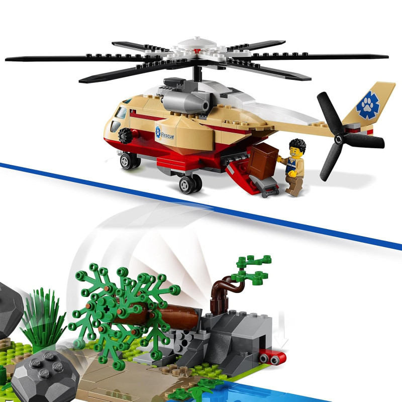 Конструктор Лего Операція з порятунку звірів LEGO City Wildlife Rescue Operation 60302