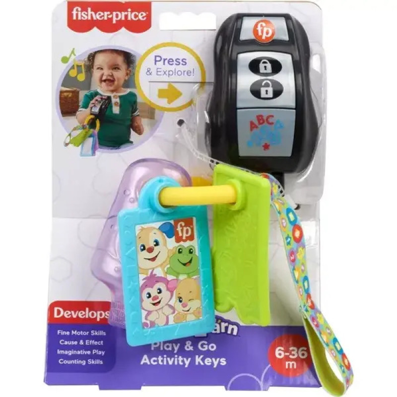 Набор игровых ключей Фишер-прайс Fisher-Price Laugh & Learn Play & Go Keys