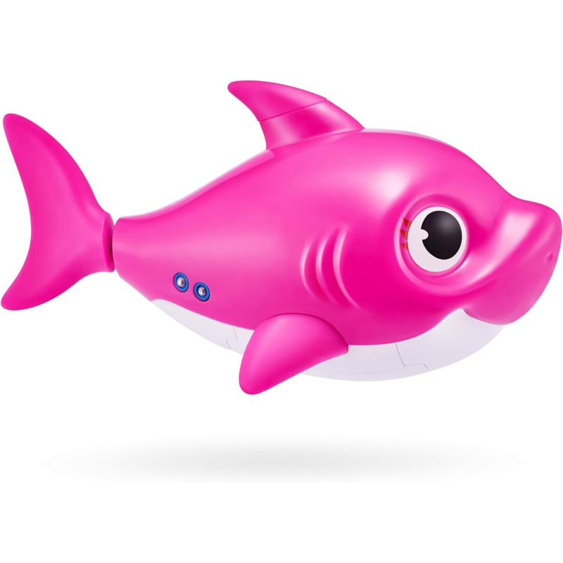Інтерактивна іграшка акула для ванни Robo Alive Junior Baby Shark New Silicon Fins (Pink)