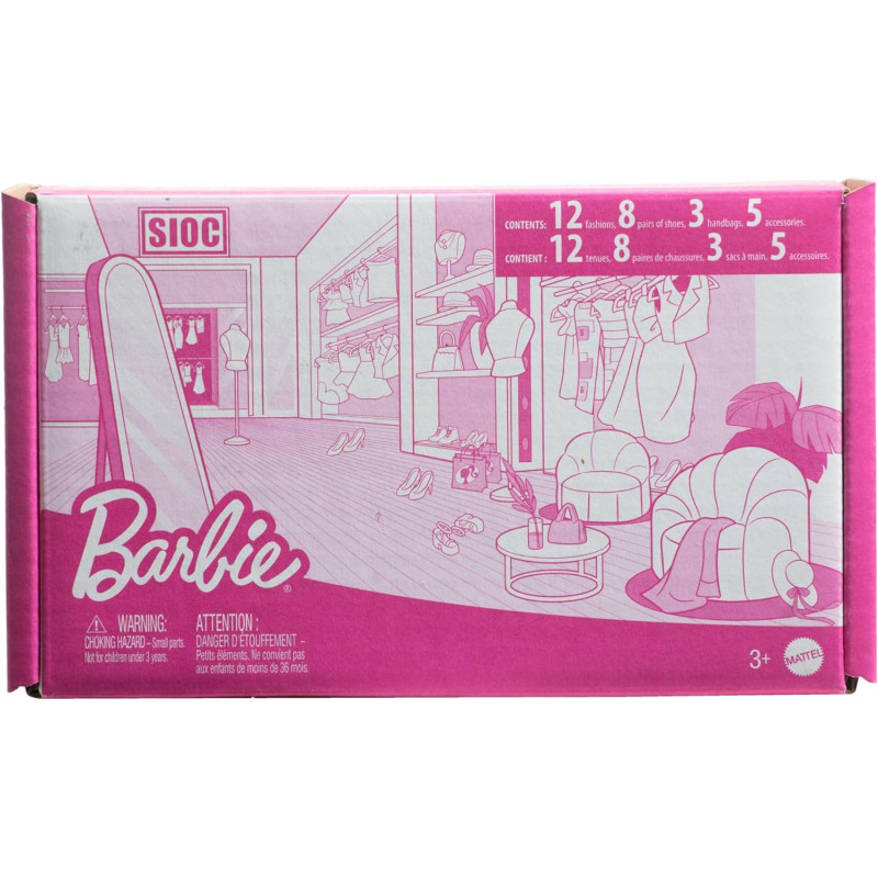 Набір модного одягу для Барбі 13 предметів Barbie Clothes, Doll Fashion Pack with 13 Pieces of Clothing