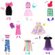 Набір модного одягу для Барбі 13 предметів Barbie Clothes, Doll Fashion Pack with 13 Pieces of Clothing