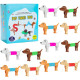 Ігровий набір сенсорних грушок Поп-трубки з тваринами Sensory Fidget pop Tubes 12 Pack Dog