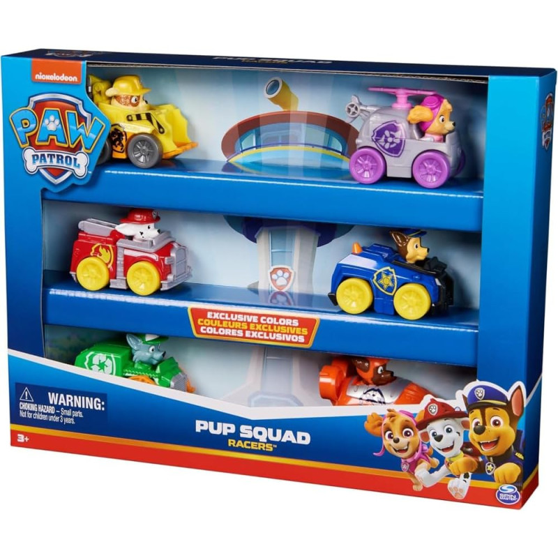 Набір машинок із фігурками Щенячий патруль Paw Patrol Pup Squad Racers 6 Piece Vehicle Gift Set