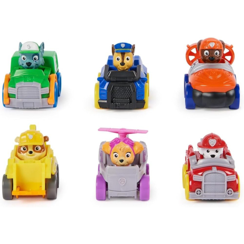 Набір машинок із фігурками Щенячий патруль Paw Patrol Pup Squad Racers 6 Piece Vehicle Gift Set