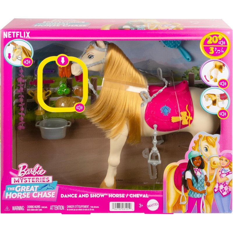 Ігровий набір барбі Інтерактивний кінь Barbie Toy Horse with Sounds HXJ42