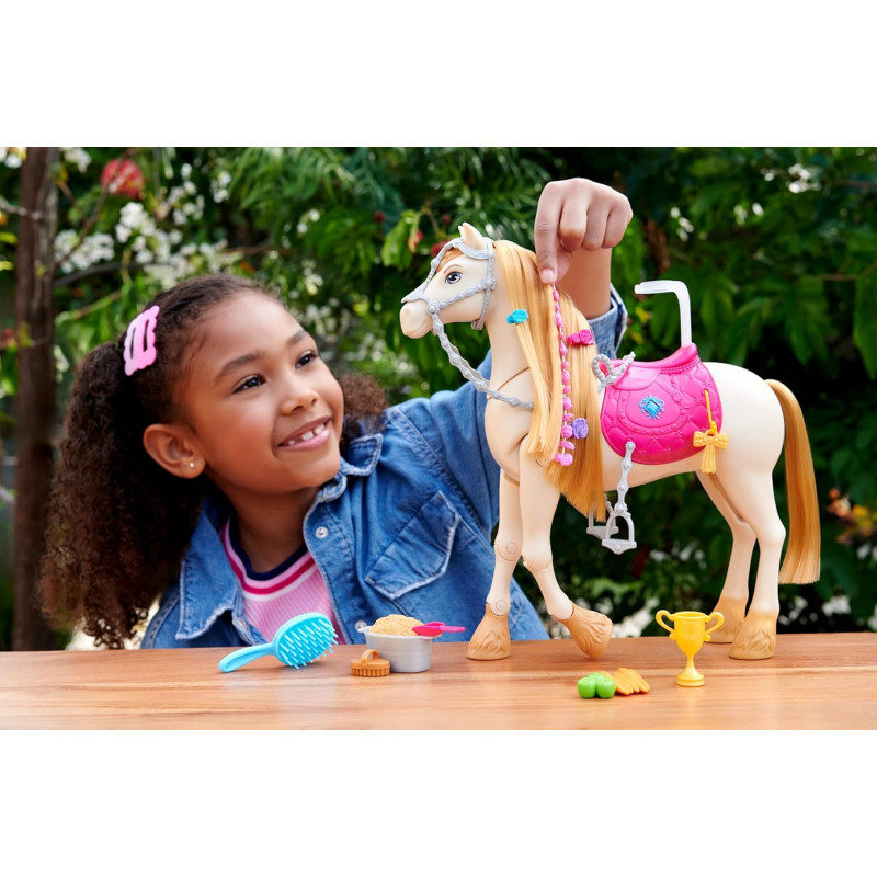 Ігровий набір барбі Інтерактивний кінь Barbie Toy Horse with Sounds HXJ42