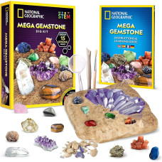 Ігровий набір розкопки дорогоцінних каменів NATIONAL GEOGRAPHIC Mega Gemstone Dig Kit Dig Up 15