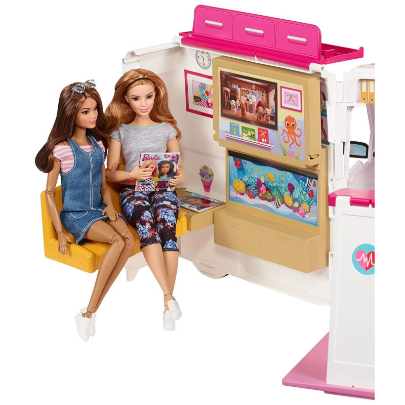 Барбі машина швидкої допомоги Barbie Care Clinic Vehicle