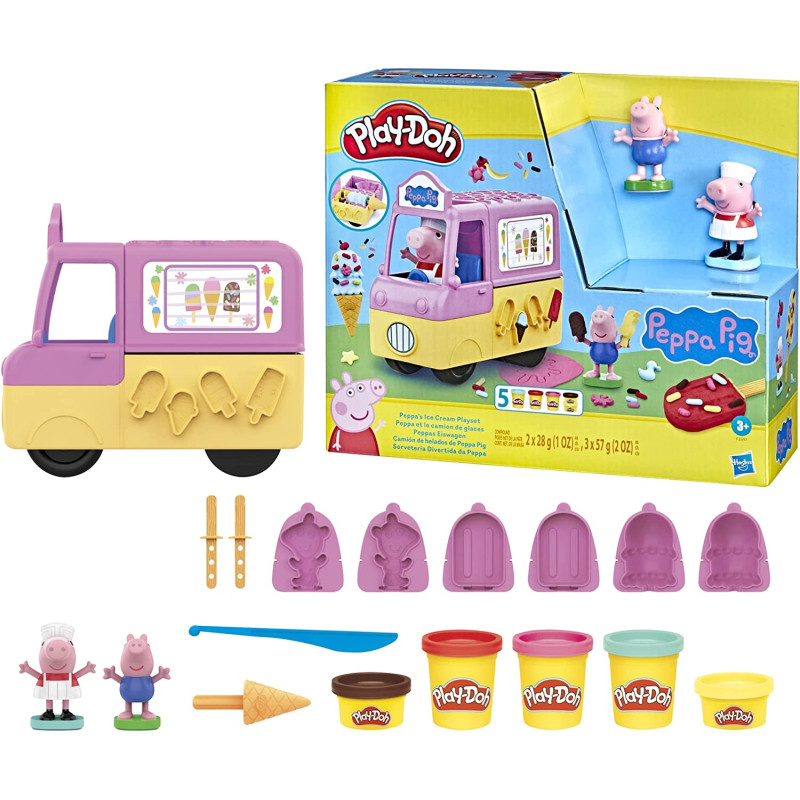 Ігровий набір Плей До Вантажівка з морозивом Пеппи Play-Doh Peppa's Ice Cream Playset with Ice Cream Truck