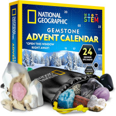 Адвент календарь STEM с драгоценными камнями NATIONAL GEOGRAPHIC Gemstone Advent Calendar