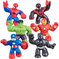 Ігровий набір фігурок тягучок Heroes of Goo Jit Zu Marvel Mega Mini 6 Pack Squishy