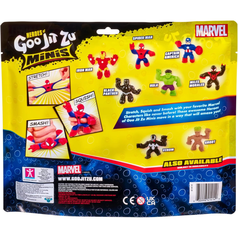 Ігровий набір фігурок тягучок Heroes of Goo Jit Zu Marvel Mega Mini 6 Pack Squishy