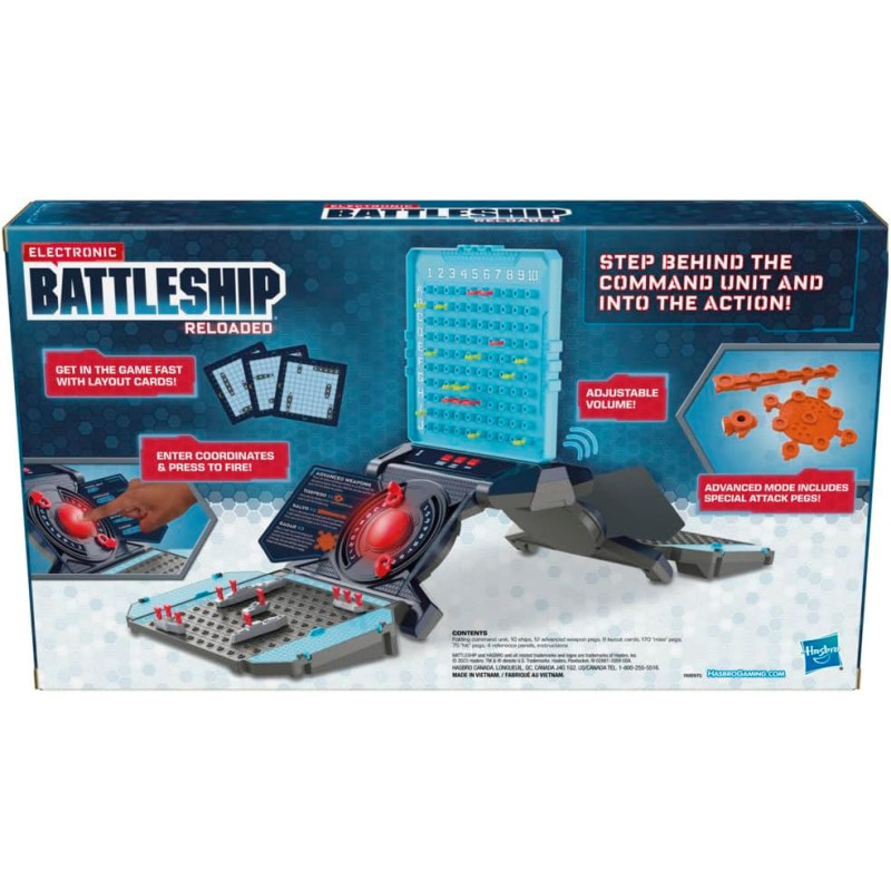 Настільна електронна гра Морський бій Hasbro Gaming Electronic Battleship Reloaded Board Game