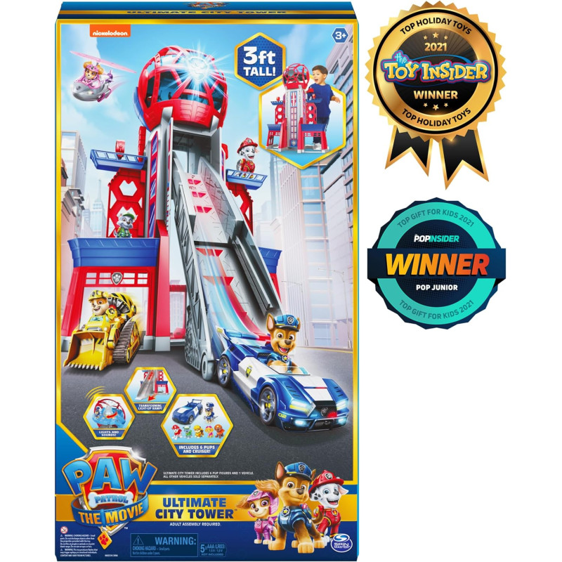 Ігровий набір Щенячий Патруль Башта Трансформер Paw Patrol Movie Ultimate City 3ft Tall Transforming Tower