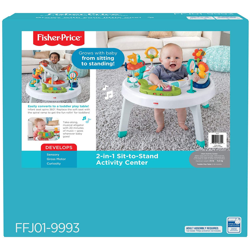 Детский игровой центр активного отдыха Фишер-Прайс Fisher-Price 2-in-1 Sit-to-stand Activity Center