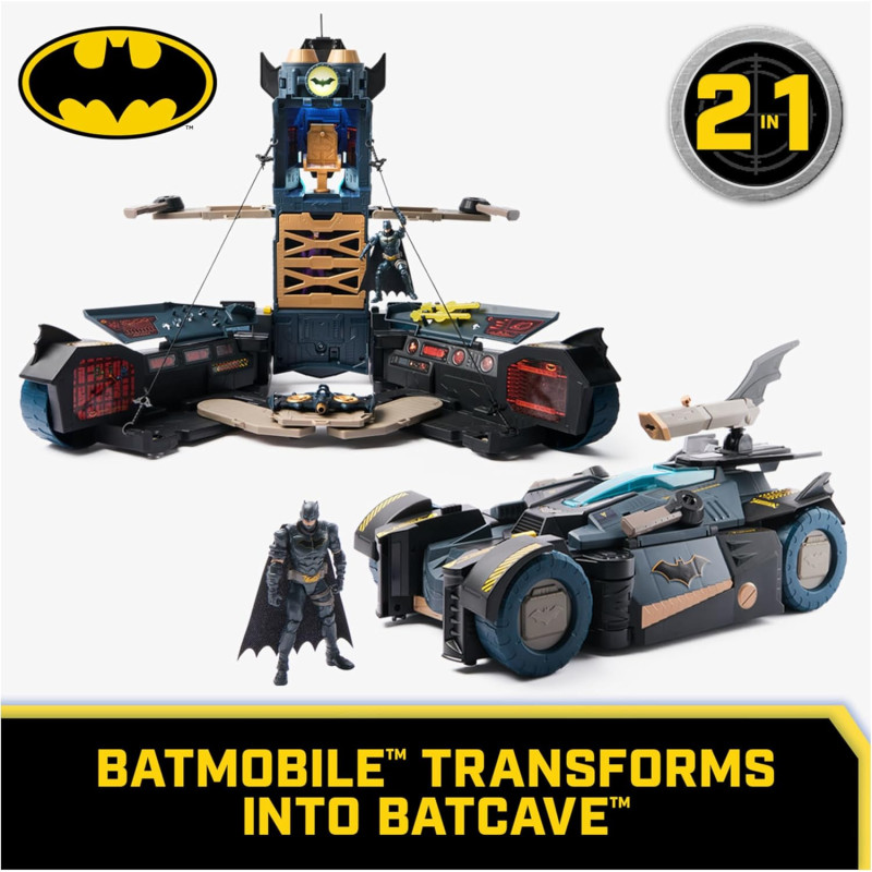 Ігровий набір Бетмен і бетмобіль DC Comics Batman Ultimate Transforming Batmobile Playset