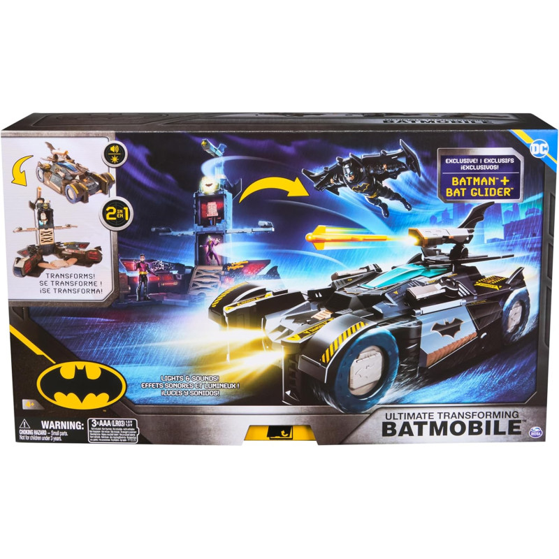 Ігровий набір Бетмен і бетмобіль DC Comics Batman Ultimate Transforming Batmobile Playset