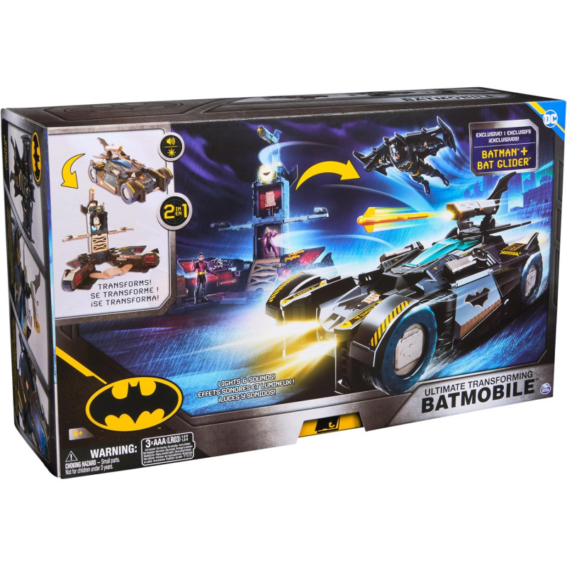 Ігровий набір Бетмен і бетмобіль DC Comics Batman Ultimate Transforming Batmobile Playset