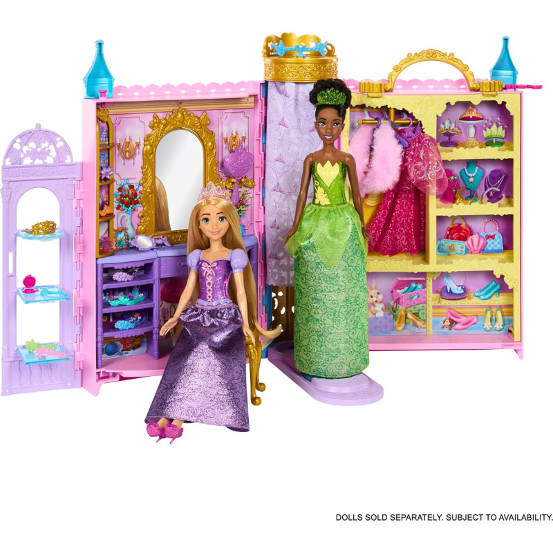 Ігровий набір Шафа для ляльок Disney Princess Toys Doll Closet Playset with 2 Fashions