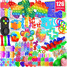 Розвиваючий сенсорний набір Іграшки антистрес  Fidget Toys 126 Pack Party Favors for Kids