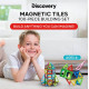 Розвиваючий набір STEM магнітних 3D плиток Discovery 100 Piece 3D Magnetic Tiles Set Educational STEM