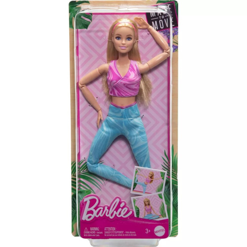 Лялька Барбі Barbie Made to Move Blonde Fashion Doll Wearing Sports