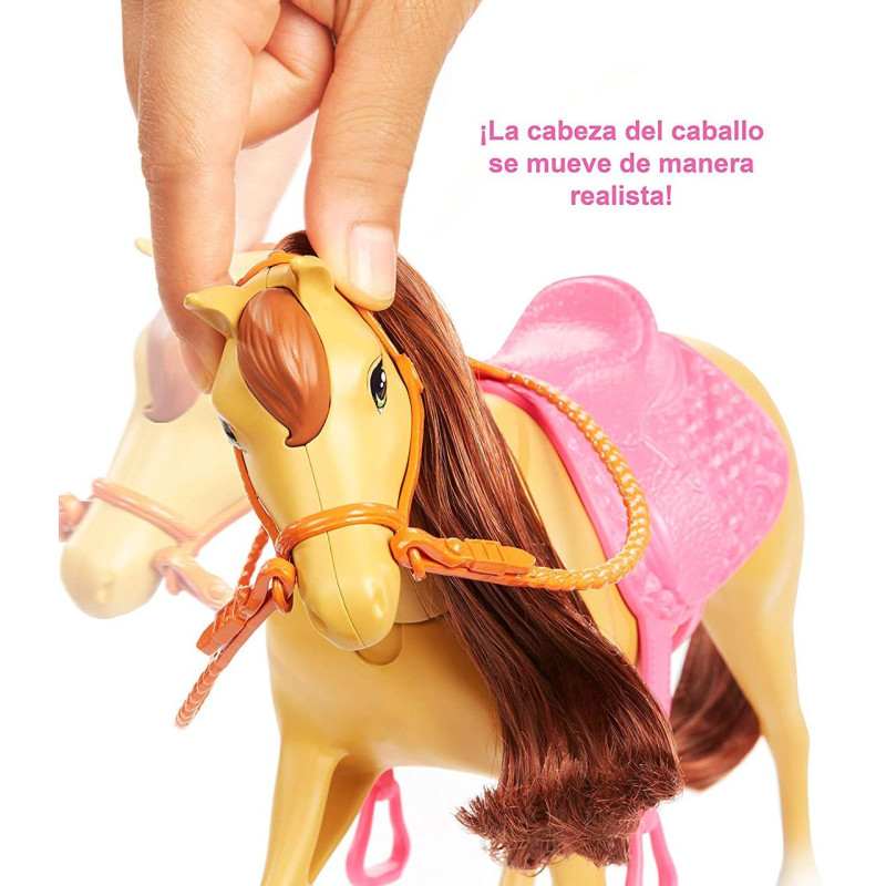 Игровой набор Барби Верховая езда и объятия Barbie Hugs N Horses Playset, Blonde