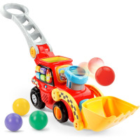 Каталка бульдозер VTech Pop a Balls Push and Pop Bulldozer Red