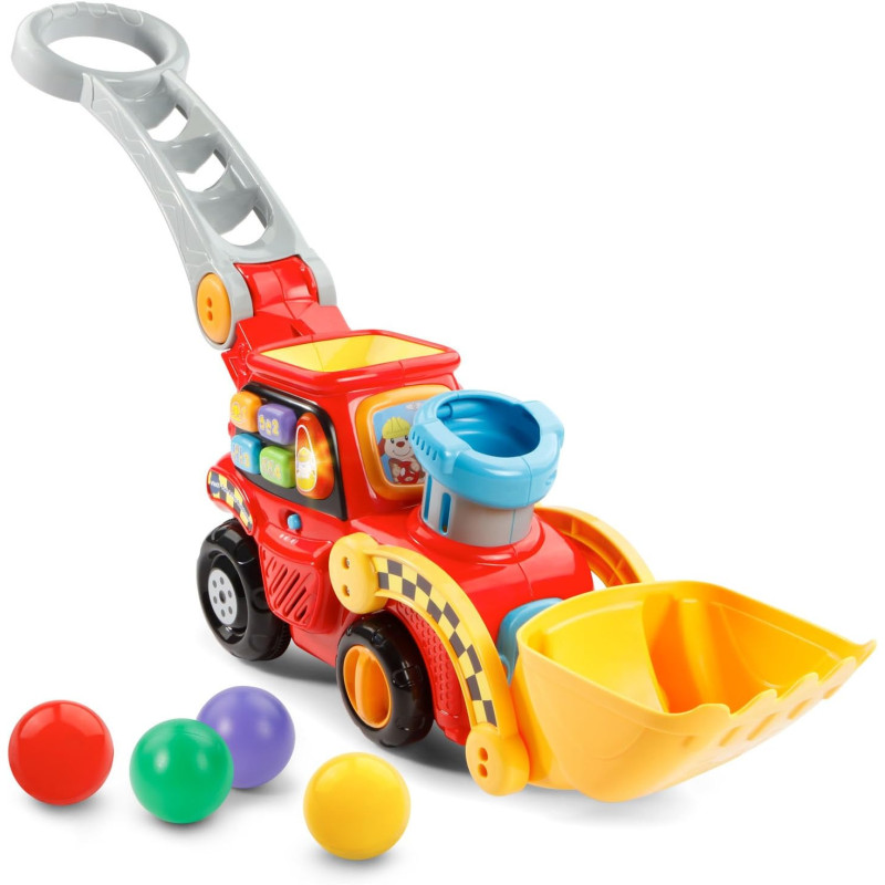 Каталка бульдозер VTech Pop a Balls Push and Pop Bulldozer Red