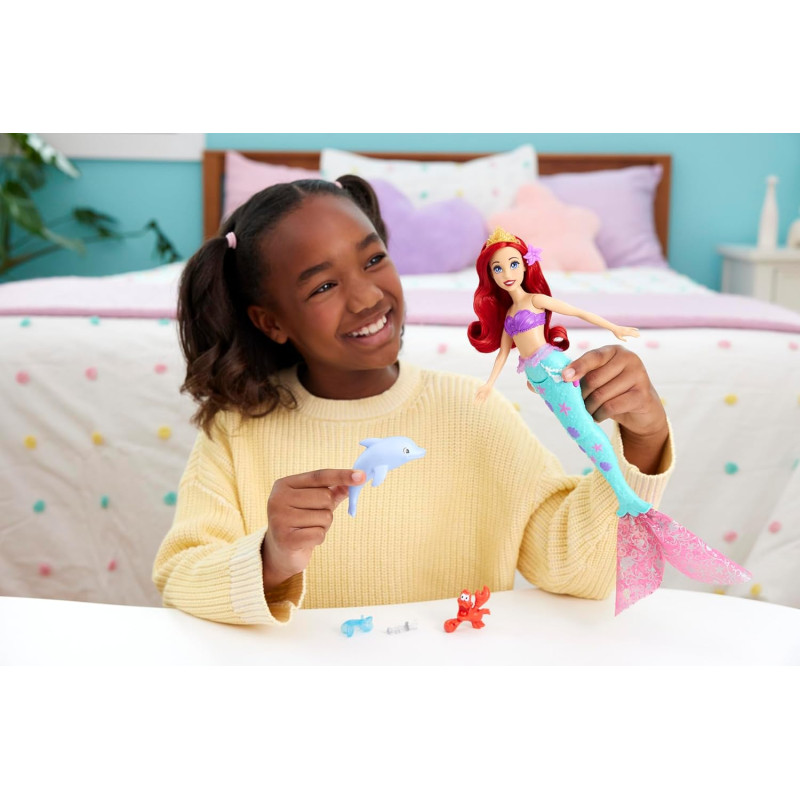 Лялька русалка Аріель Disney Princess Ocean Friends Ariel Swimming Mermaid Doll