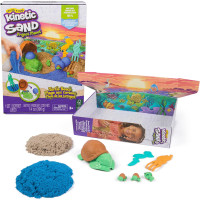 Кінетичний пісок Пляж черепашок Kinetic Sand Project Planet Turtle Beach with 14oz Play Sand Tools Molds