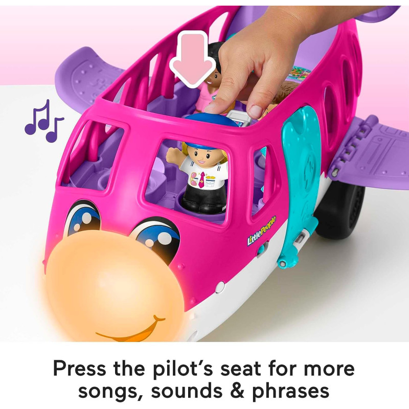 Іграшка маленький літак мрії  Фишер Прайс Барбі Fisher-Price Little People Barbie Toddler Toy Little Dream Plane
