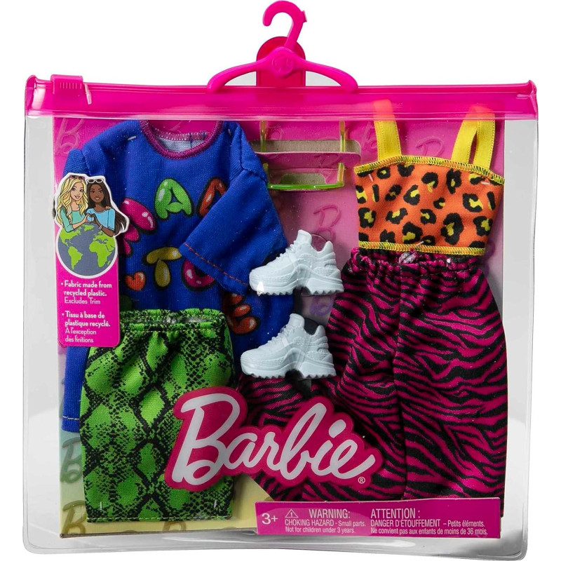 Одяг Барбі Barbie Clothes 2-Pack Dolls Vibrant Outfits