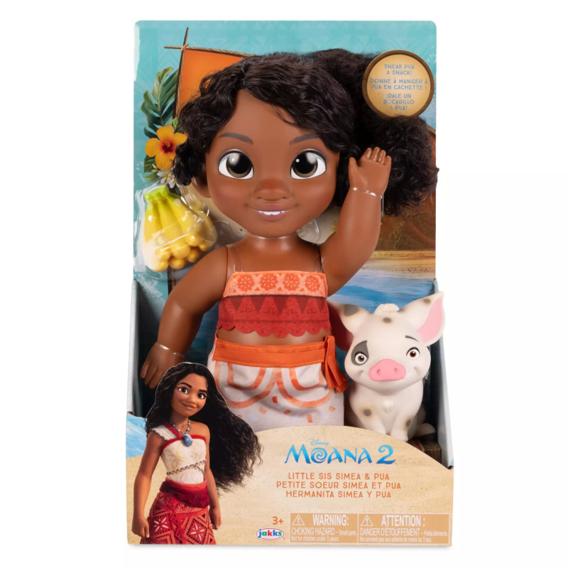 Ігровий набір Лялька Моана Disney Moana 2 Little Sis Simea Doll & Pua Figure