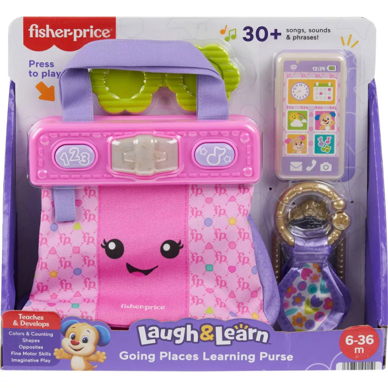 Інтерактивна іграшка сумка Fisher Price Laugh and Learn Going Places Learning Purse