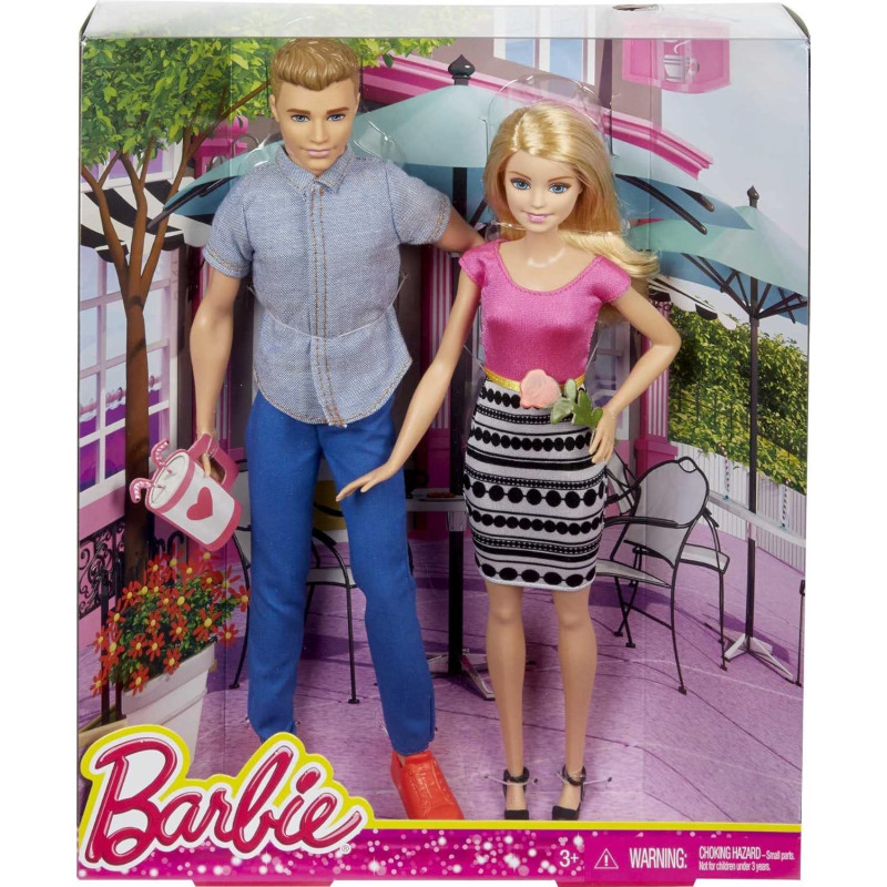 Набір ляльок Барбі та Кен Barbie Dolls Barbie and Ken Doll 2 Pack DLH76