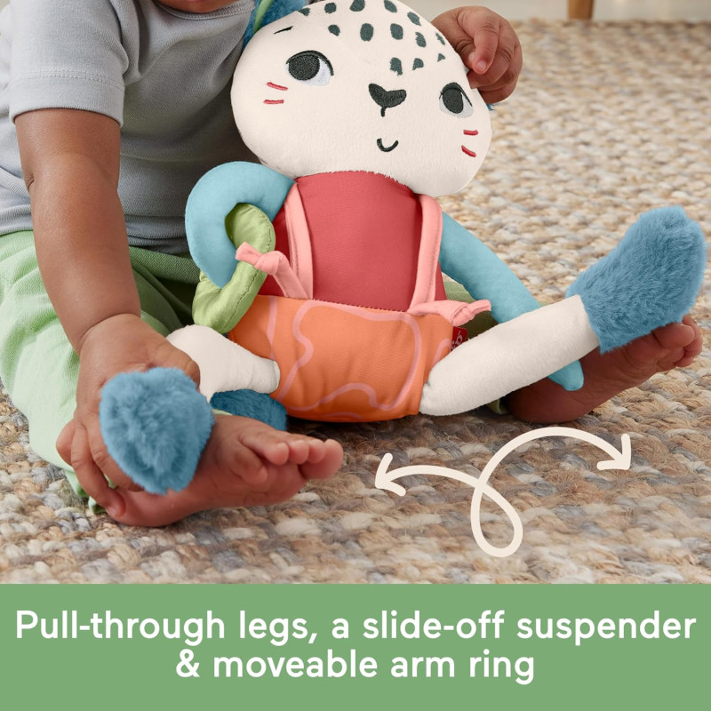 М'яка іграшка Леопард Fisher Price Baby Toy Planet Spotting Fun Snow Leopard Plush