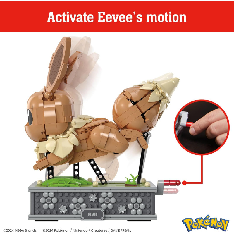  Конструктор для складання фігурок покемонів Mega Pokémon Action Figure Building Set Motion Eevee