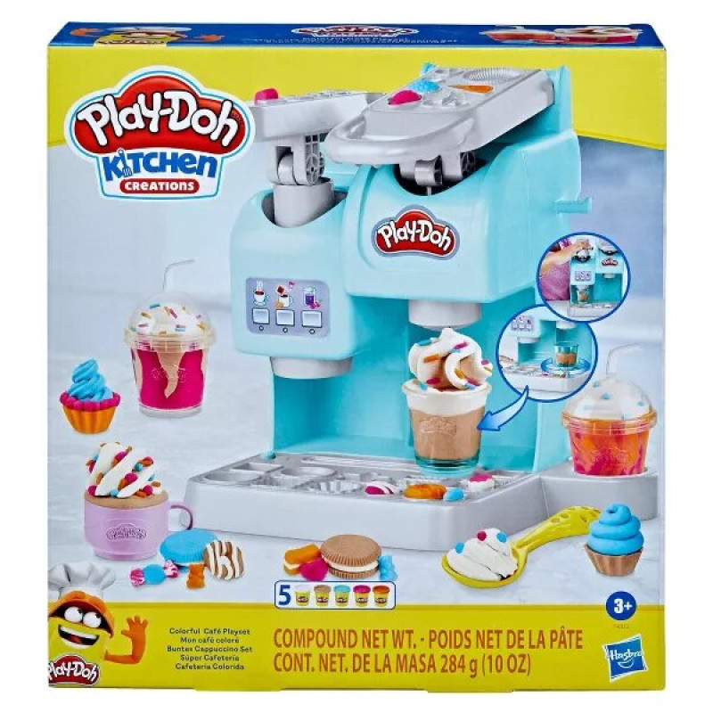 Набір для творчості Різнобарвне кафе Play Doh Kitchen Creations Colorful Cafe Kids Kitchen Playset