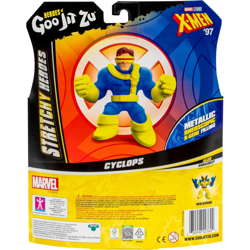 Еластична фігурка Циклоп Heroes of Goo Jit Zu Marvel Studios X Men 97 Cyclops