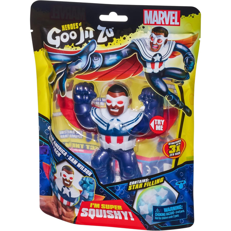Іграшка тягучка Капітан Америка Heroes of Goo Jit Zu Marvel Hero Pack Captain America