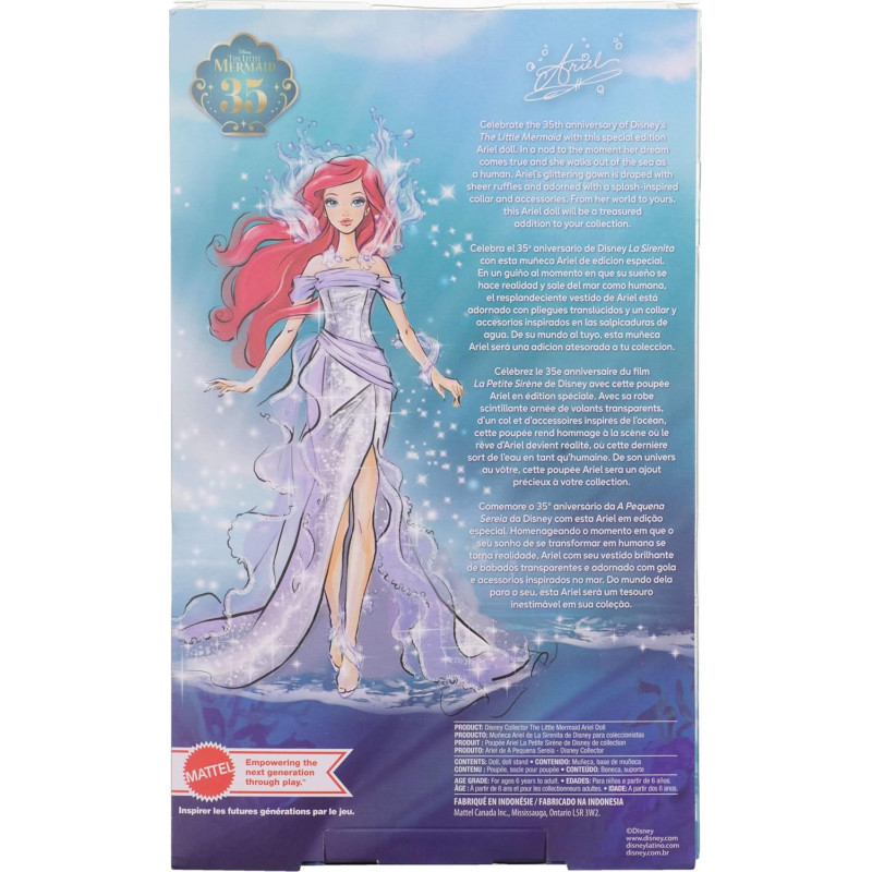 Лялька Аріель Русалонька Mattel Disney Collector Ariel The Little Mermaid Doll HWP47