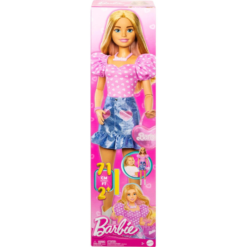 Велика лялька Барбі блондинка Barbie 28 in Blonde Fashion Doll with Removable Fashions