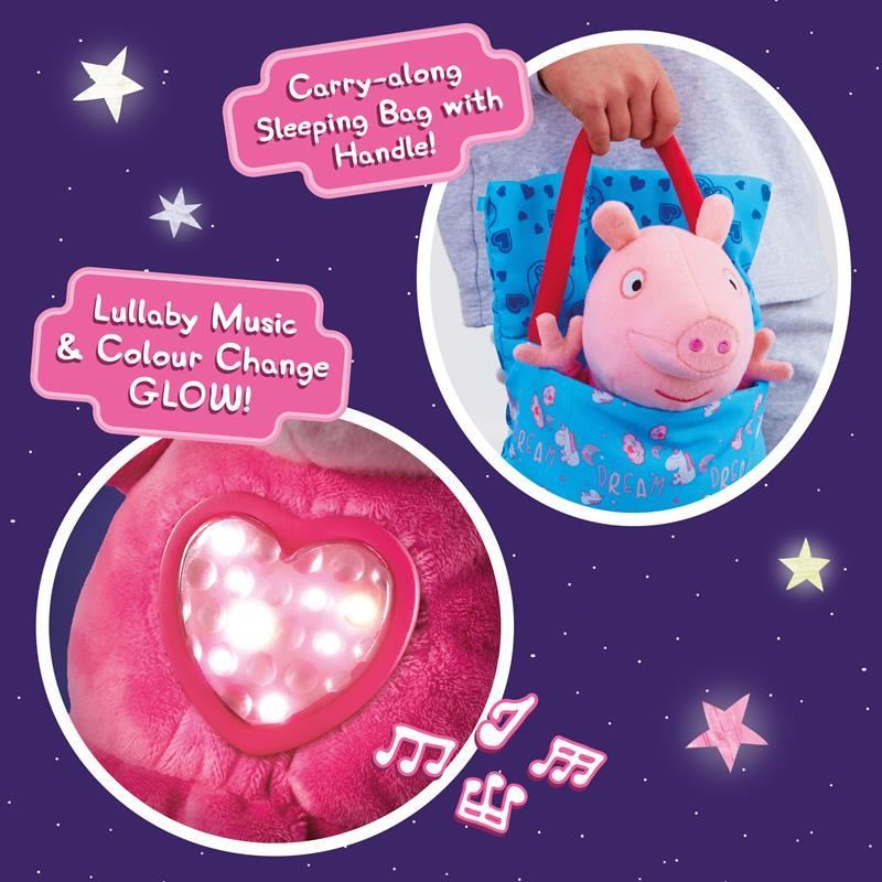 Свинка Пеппа плюшева Казковий Сон Пеппа Peppa pig Sleepover Soft Toy Bedtime Lullaby