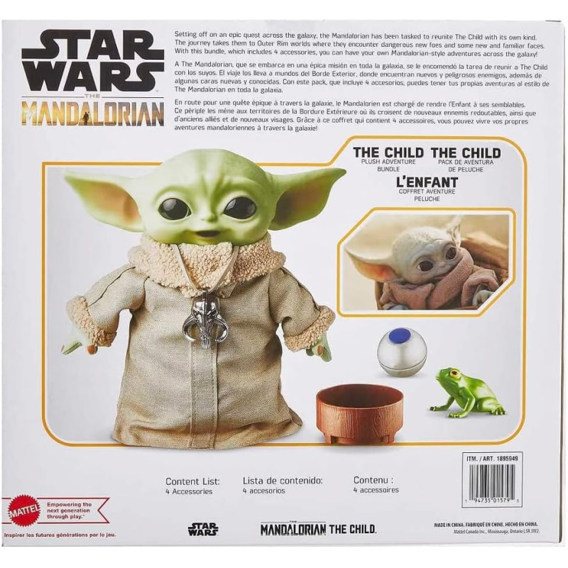 Іграшка Грогу Мандолорець із Зоряних Війн Star Wars The Mandalorian Grogu Plush Adventure Bundle